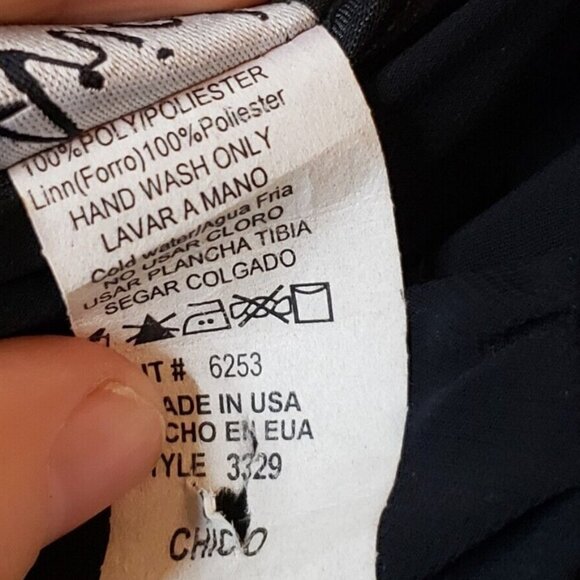 Ariella Women Sz S Halter Neck Dress Flowy Midi Sleeveless Ruffle Back Zip Black - Picture 6 of 7